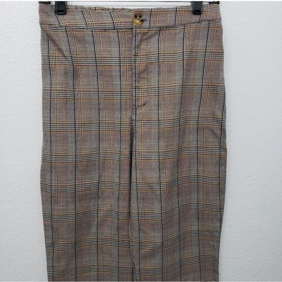 Wild Fable Checker Plaid Straight Leg Stretch Pants Size S - Picture 2 of 6
